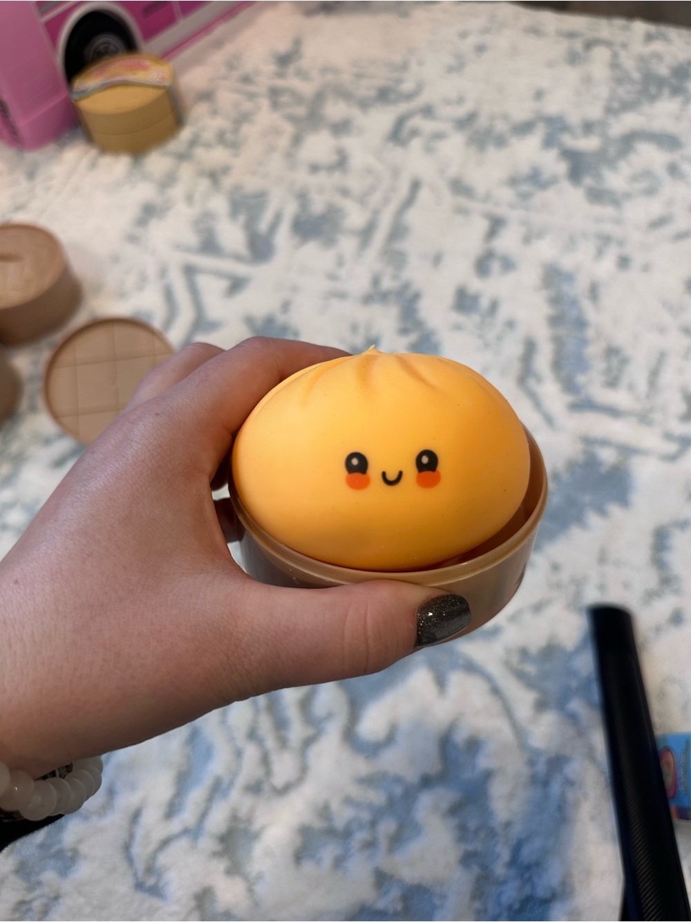 Cute Yellow Squishy Bun Toy